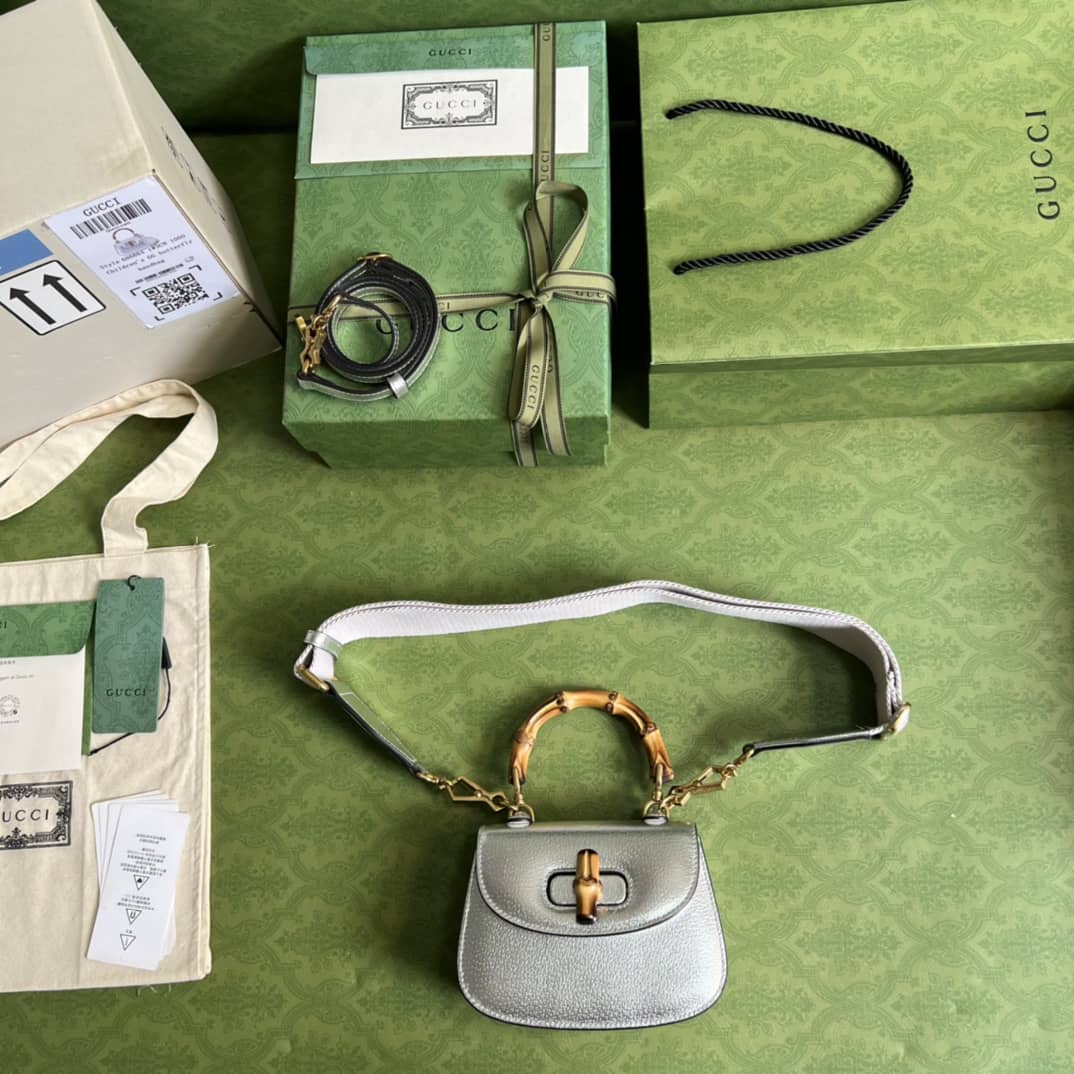 Gvc*1 Bamboo 1947 Mini Top Handle Shoulder Bag 686864 Replica