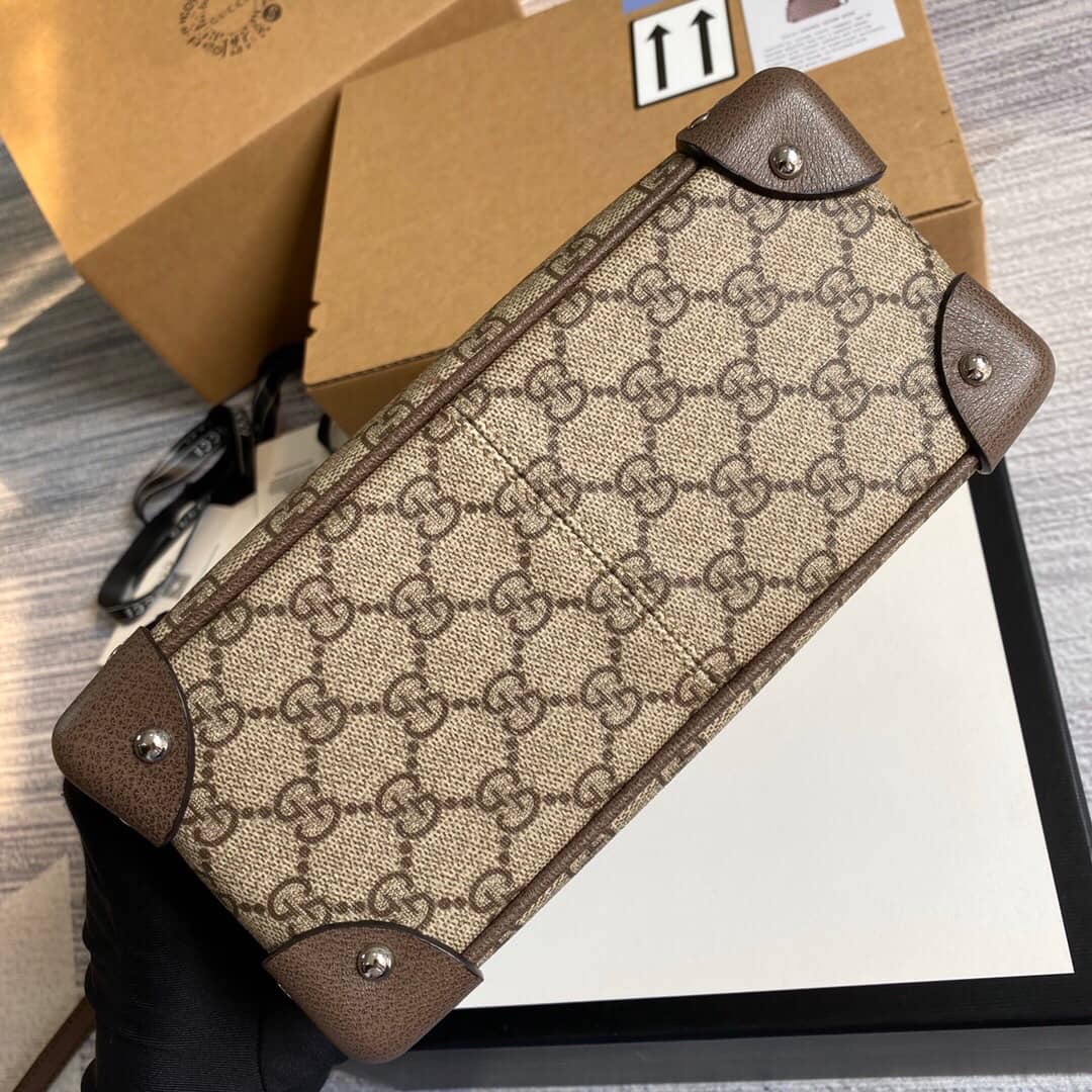 Gvc*1 GG Svp*me Leather Shoulder Bag Replica Brown 626363