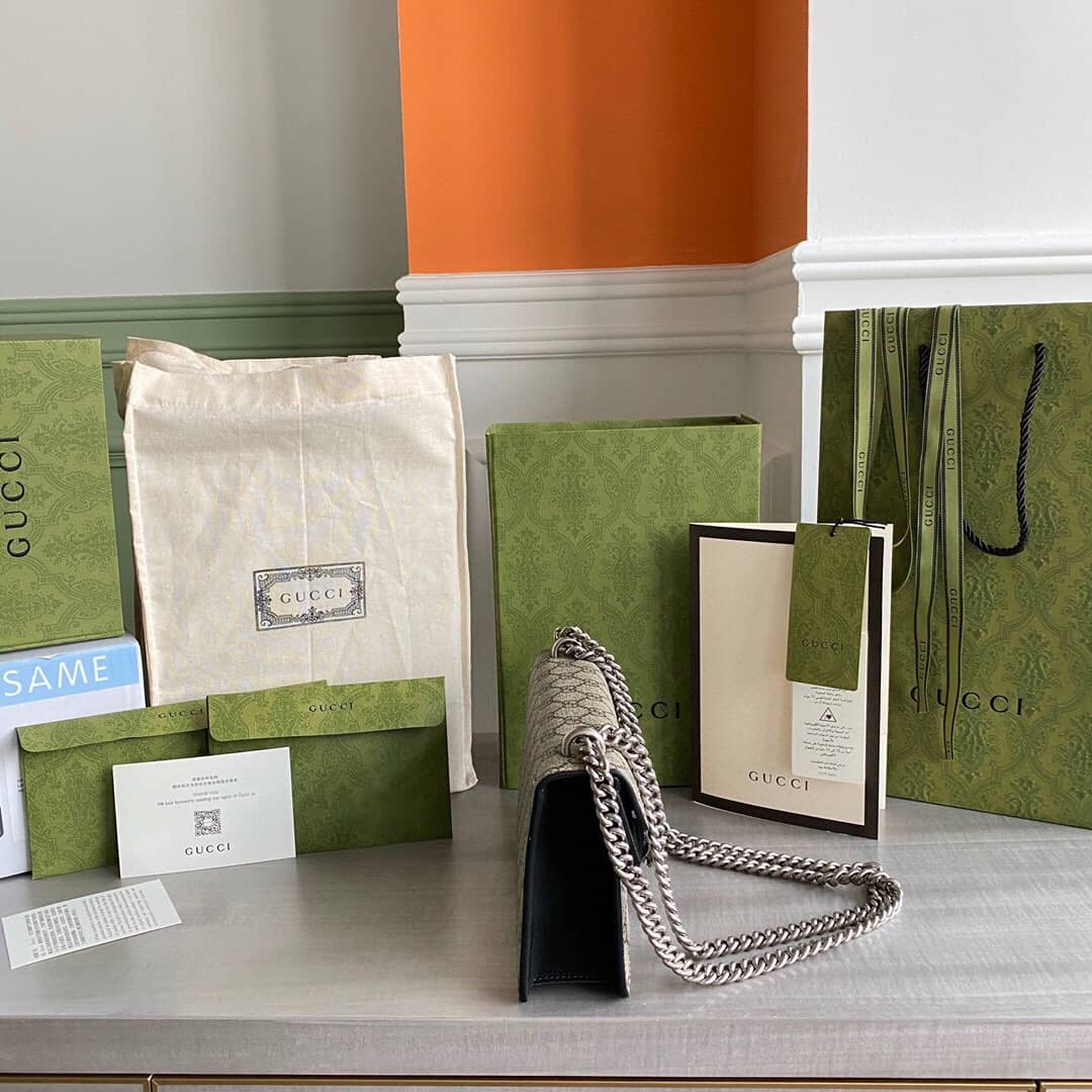 Gvc*1 GG Dionysus Small Shoulder Bag Replica Black 499623