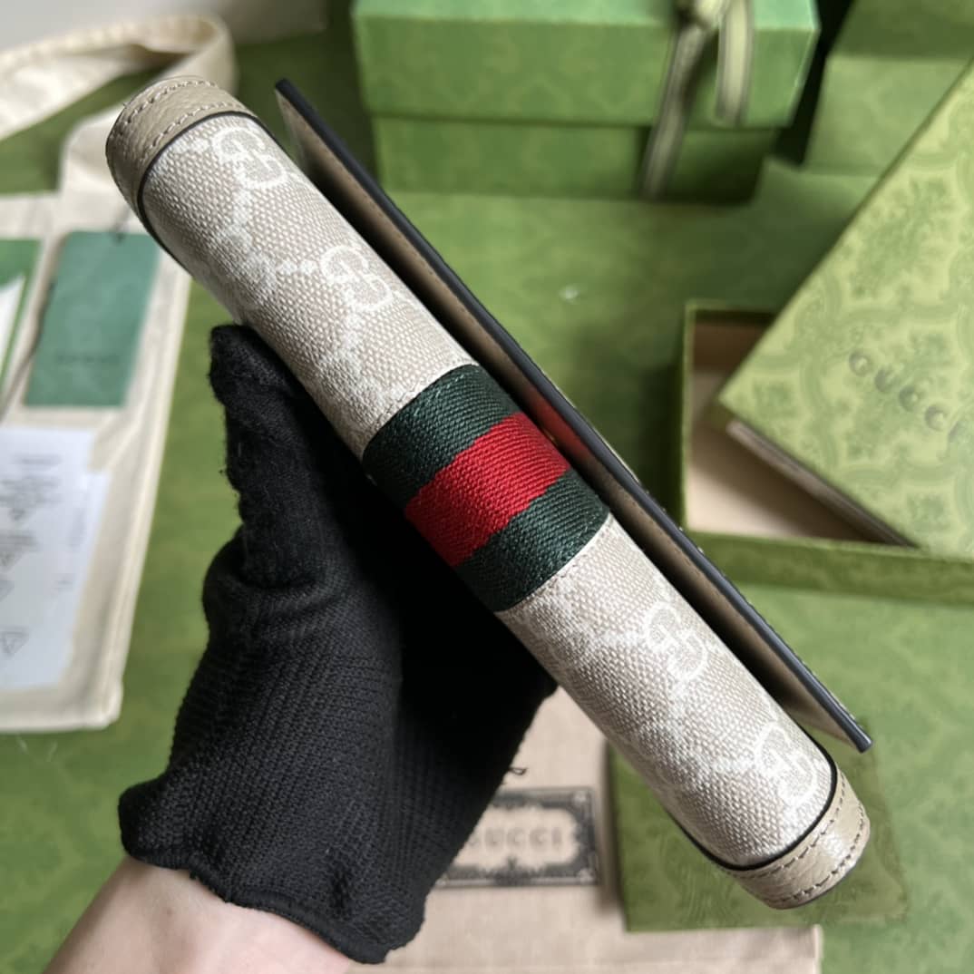 Gvc*1 Ophidia GG Continental Wallet Brown 523153 Replica