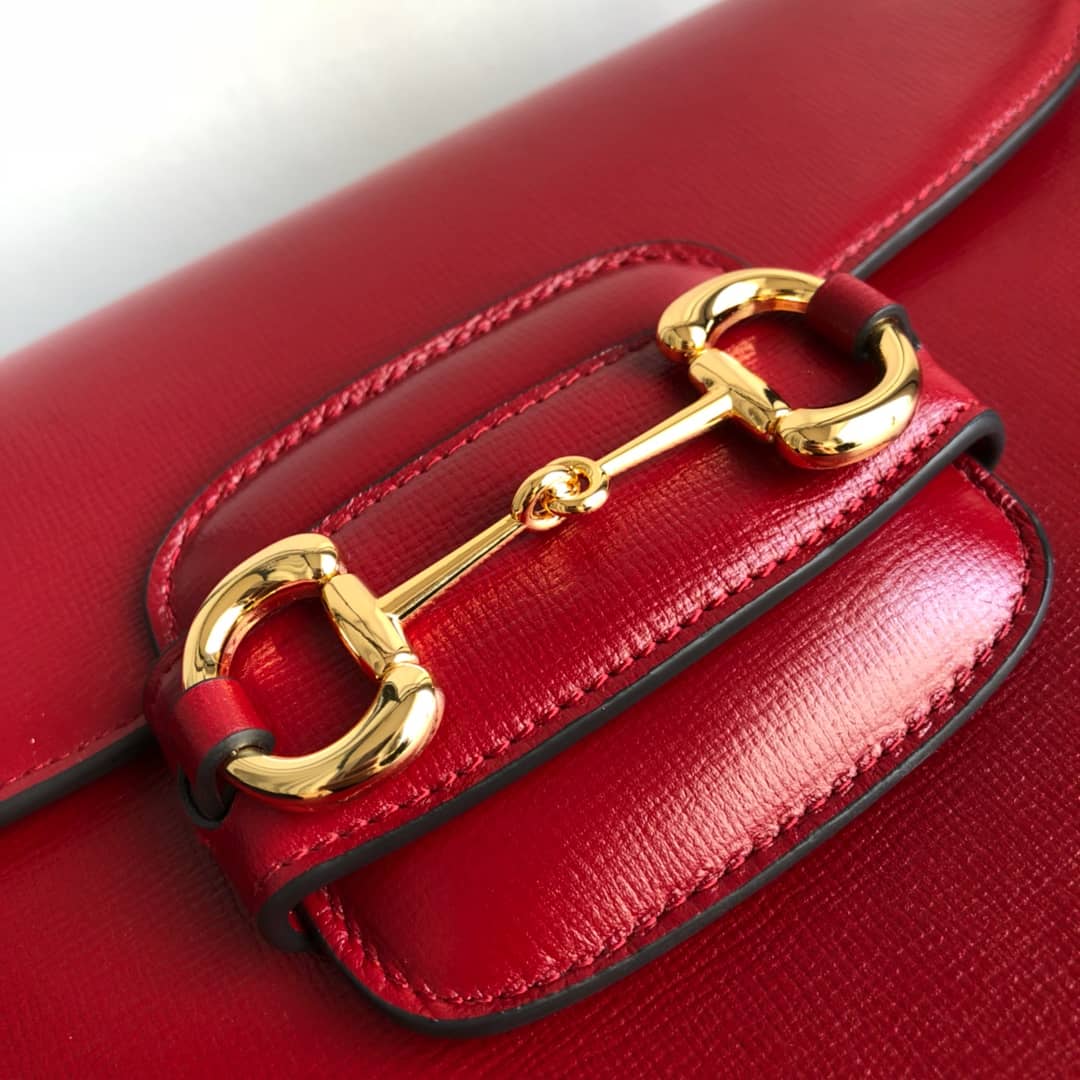 Gvc*1 Horsebit 1955 Shoulder Bag Replica Red 602204