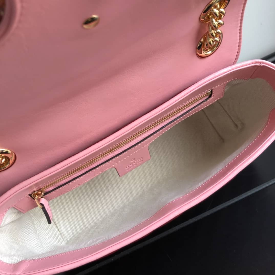 Gvc*1 GG Marmont Matelasse Shoulder Bag Replica Red 443497