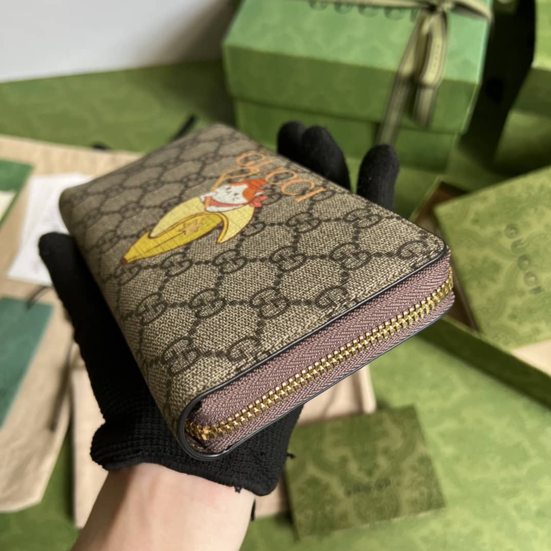 Gvc*1 Bananya Print Canvas Zip Around Long Wallet 701060 Replica