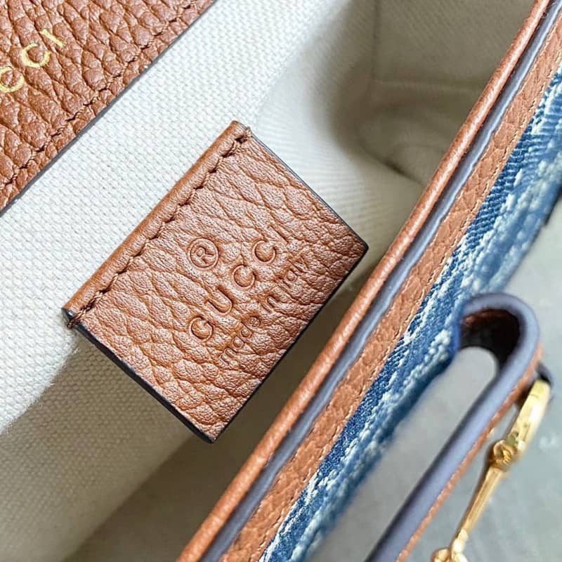 Gvc*1 Horsebit 1955 Mini Bag Replica Blue 658574