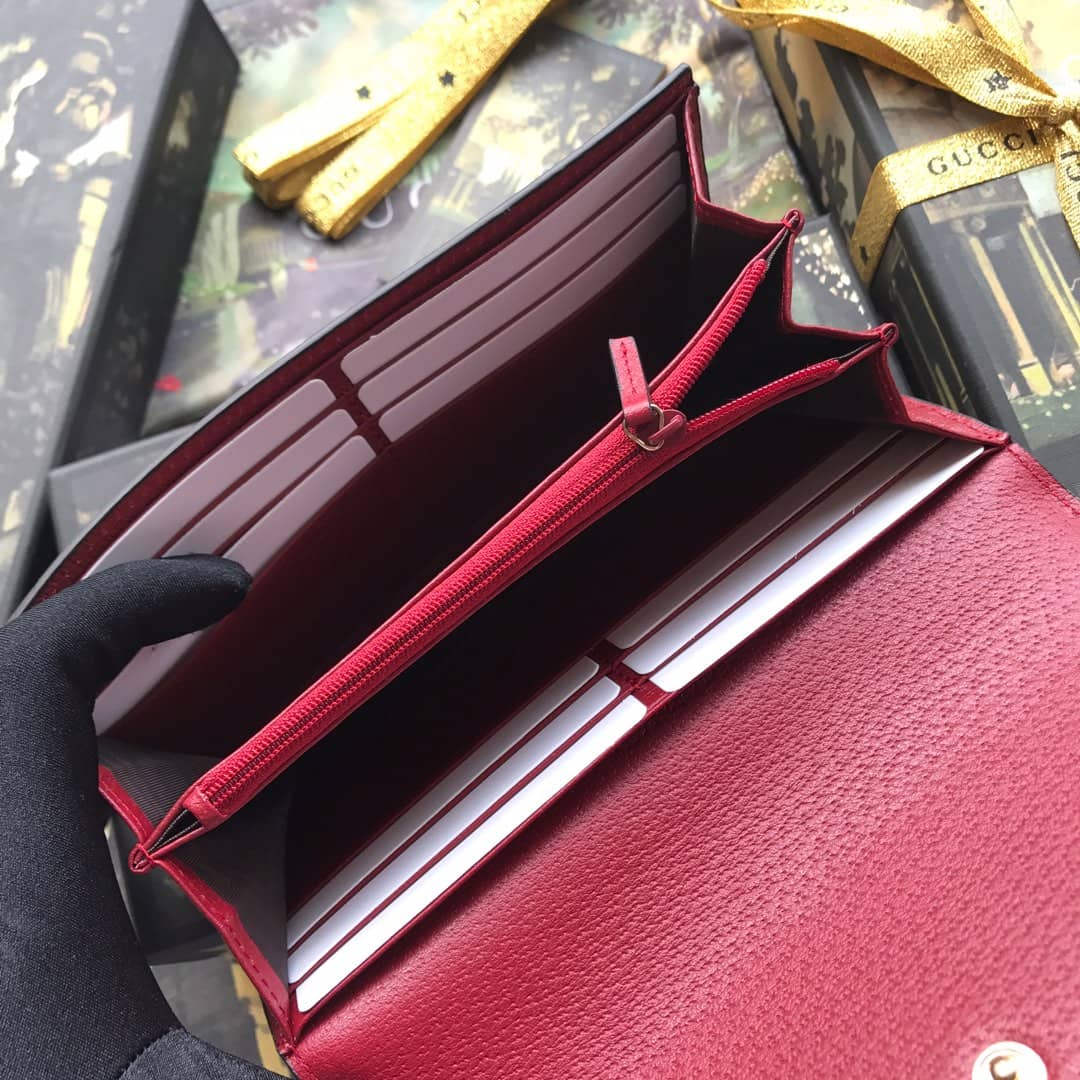 Gvc*1 GG Svp*me Tian Continental Wallet Replica 424892