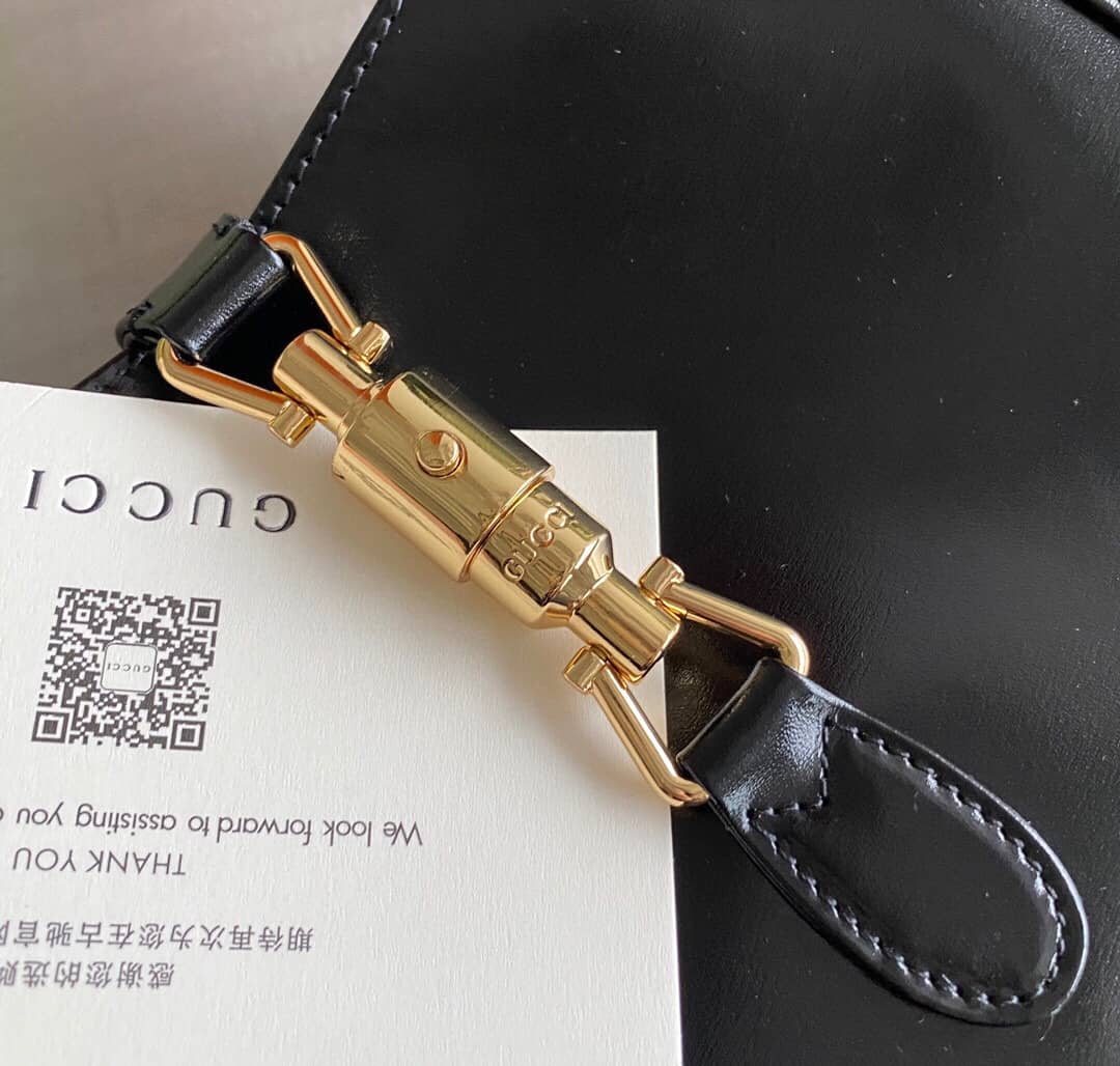 Gvc*1 GG Jackie 1961 Small Hobo Shoulder Bag Replica Black 636709