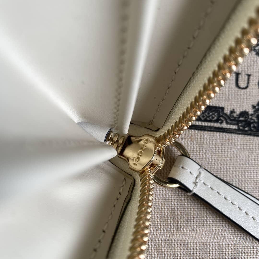 Gvc*1 GG Apple Print Zip Around Long Wallet Replica 663924