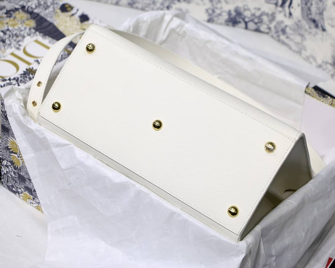 Chr1st1an D10r Box Calfskin Large St. Honore Tote