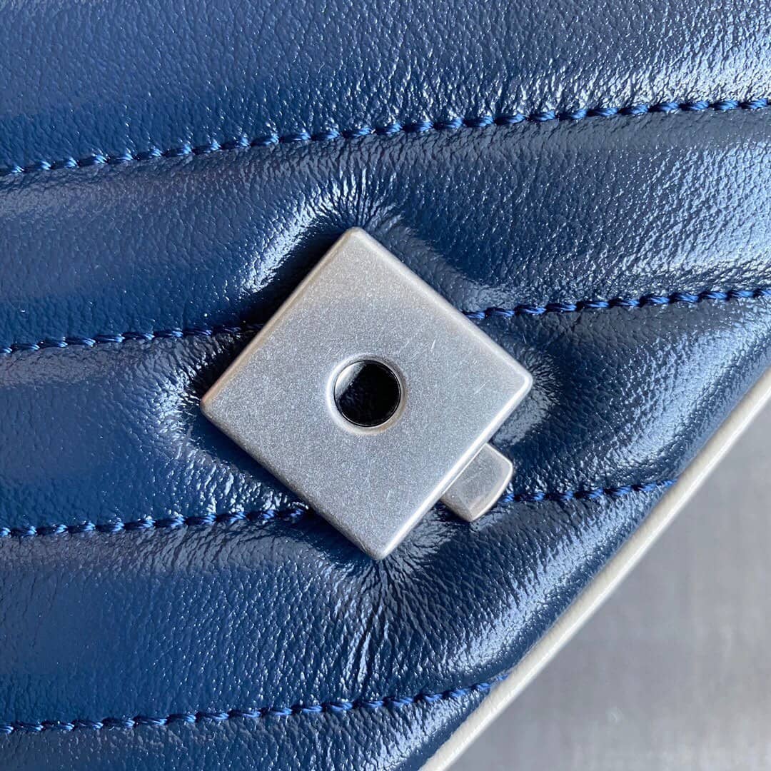 Gvc*1 GG Marmont Matelasse Shoulder Bag Replica Blue 443497