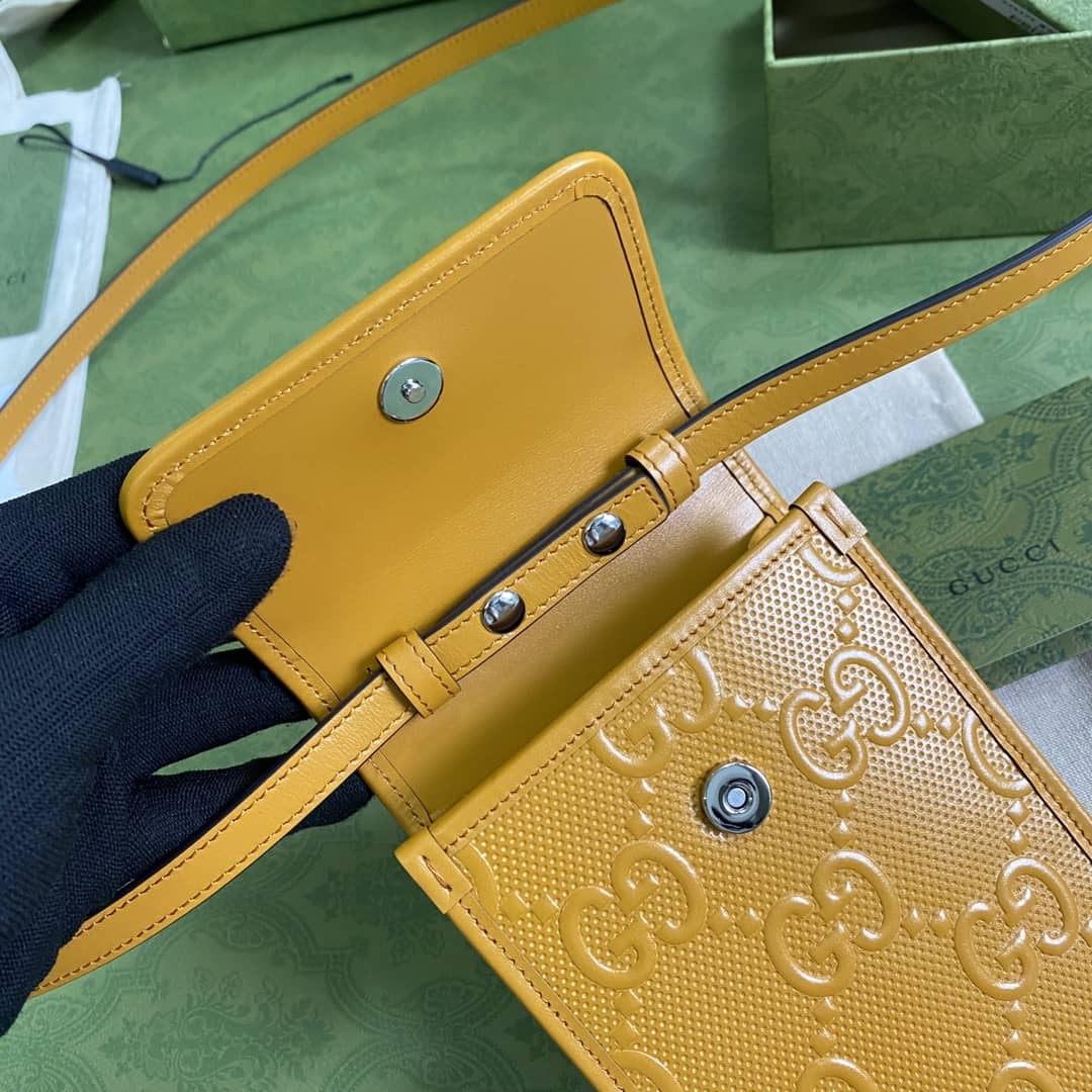 Gvc*1 GG Embossed Mini Phone Bag Replica 625571