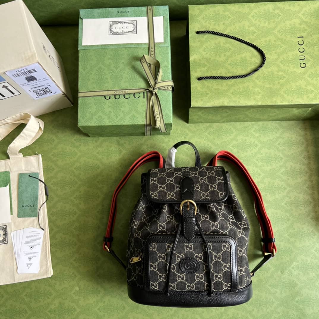 Gvc*1 Backpack With Interlocking G Black 674147 Replica