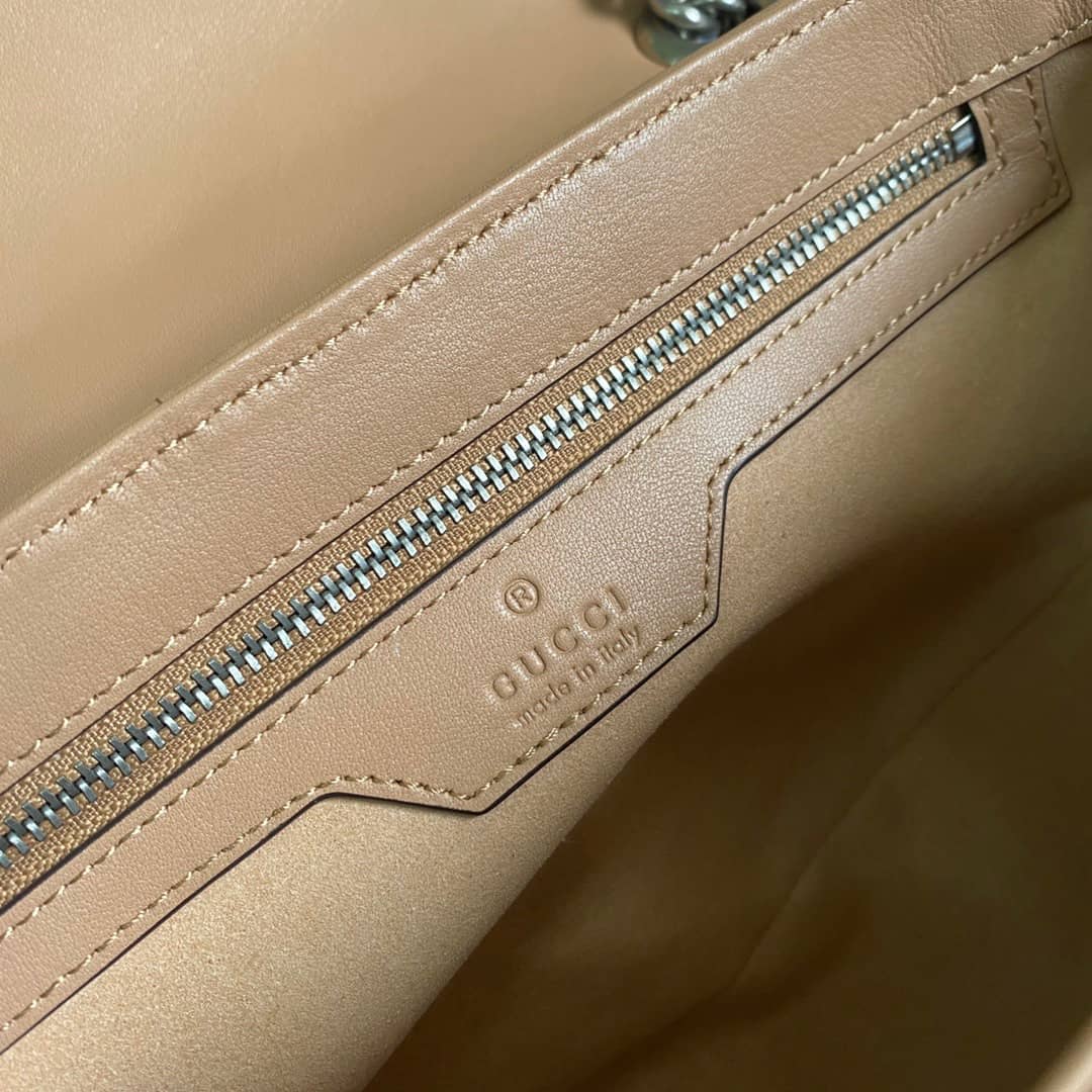 Gvc*1 GG Marmont Matelasse Shoulder Bag Replica Brown 443497