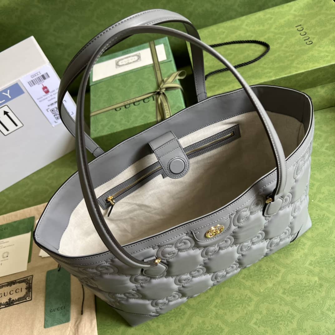 Gvc*1 GG Matelassé Leather Medium Tote Bag 631685 Replica