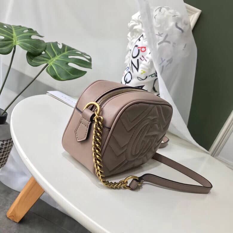 Gvc*1 GG Marmont Matelassé Mini Bag Replica Pink 448065