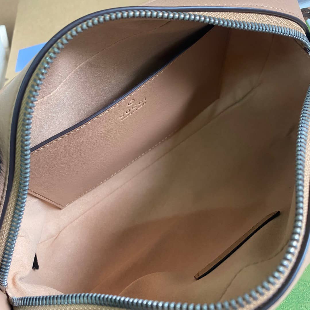 Gvc*1 GG Marmont Small Shoulder Handbag Camera Bag Replica Brown 447632