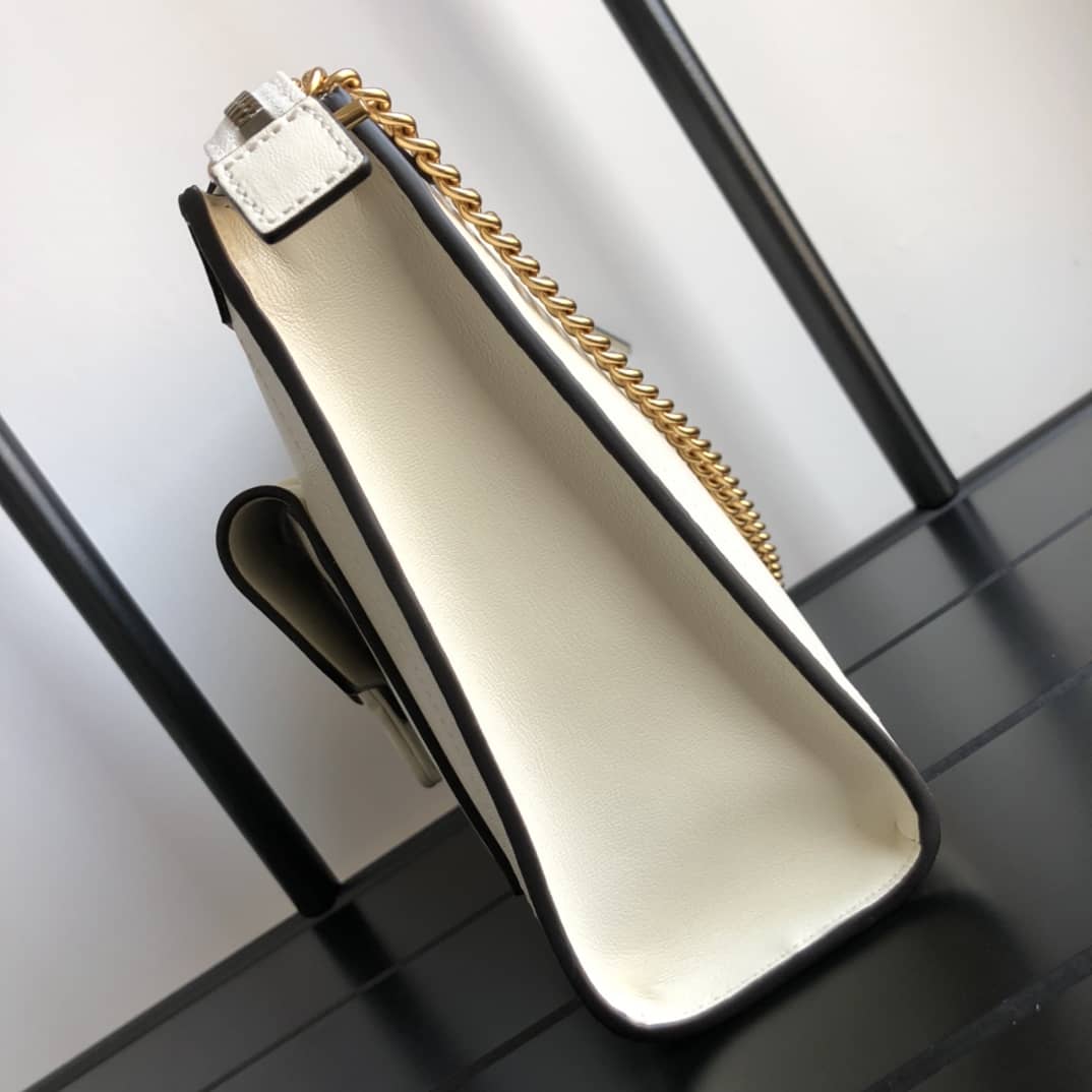 Gvc*1 Small Shoulder Bag With Double G Replica White 648999