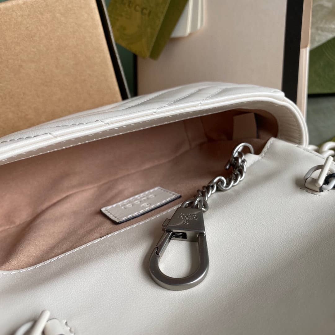 Gvc*1 GG Marmont Quilting S*per Mini 476433 Replica Crossbody Bag