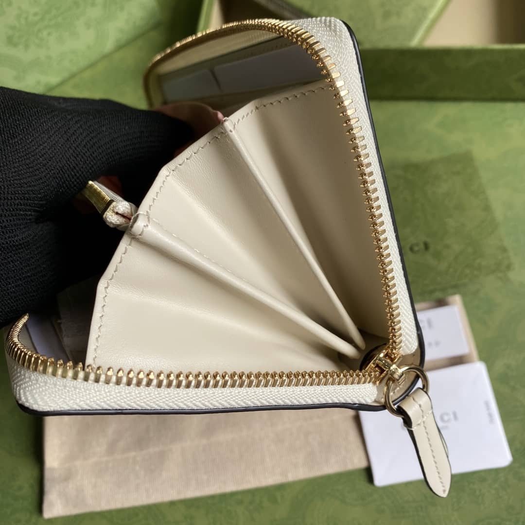 Gvc*1 GG Apple Print Zip Around Long Wallet Replica 663924