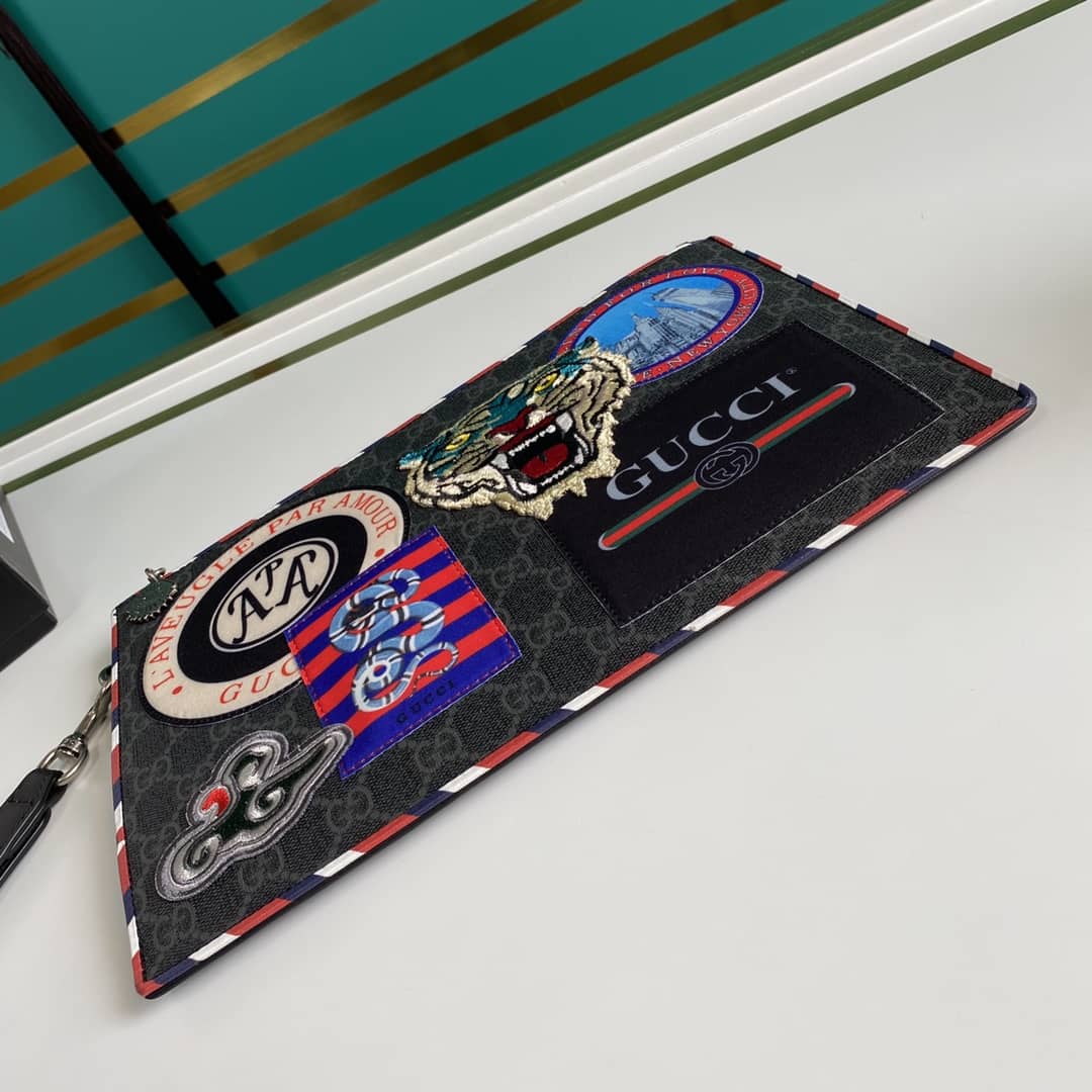 Gvc*1 Mens Night Courrier GG Svp*me Pouch Replica 496346