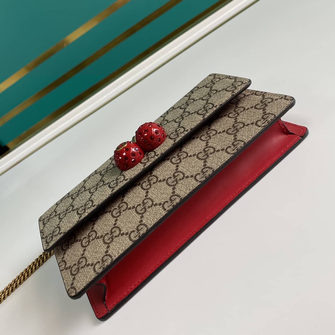 Gvc*1 Svp*me GG Mini Bag With Cherries Replica 481291