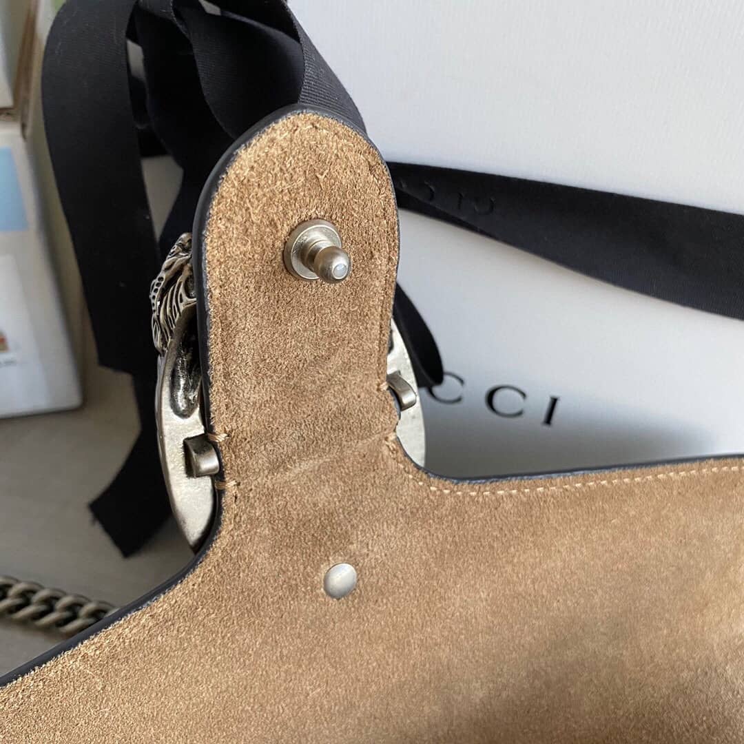 Gvc*1 Dionysus Dupe GG Svp*me Dionysus Chain Replica Shoulder Bag Gray 400249