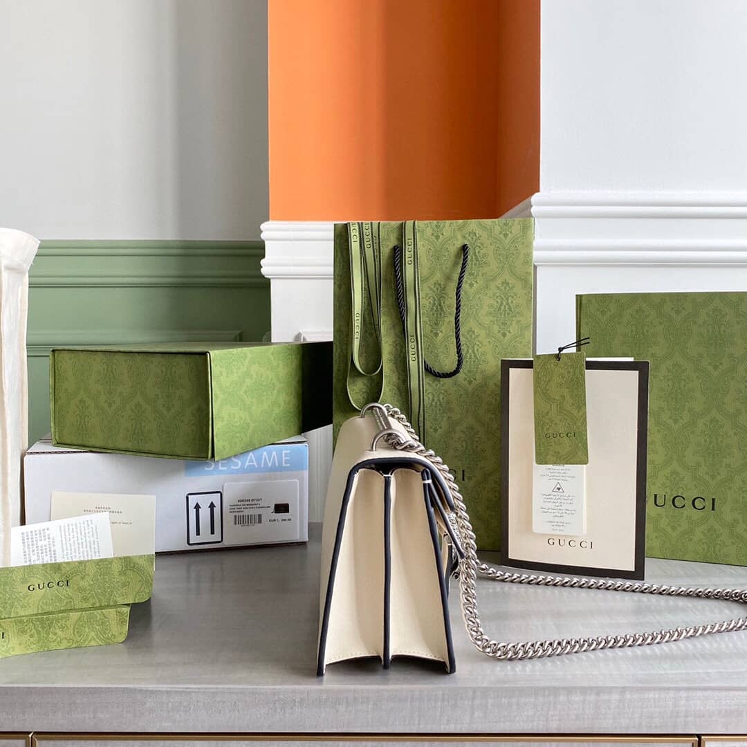 Gvc*1 Dionysus Dupe GG Svp*me Dionysus Chain Replica Shoulder Bag White 400249