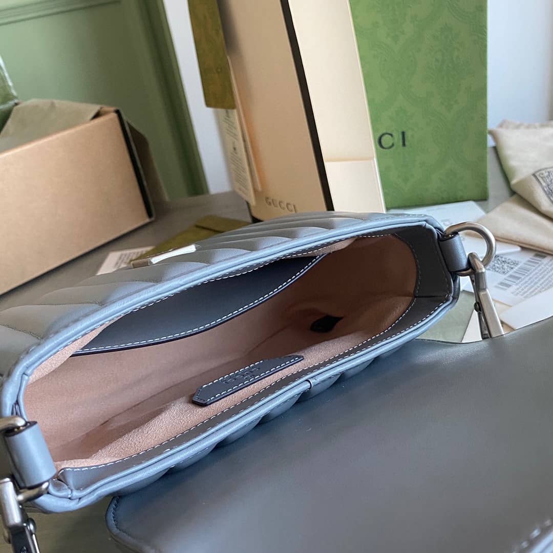 Gvc*1 GG Marmont Canvas Mini Top Handle Crossbody Bag 583571 Replica