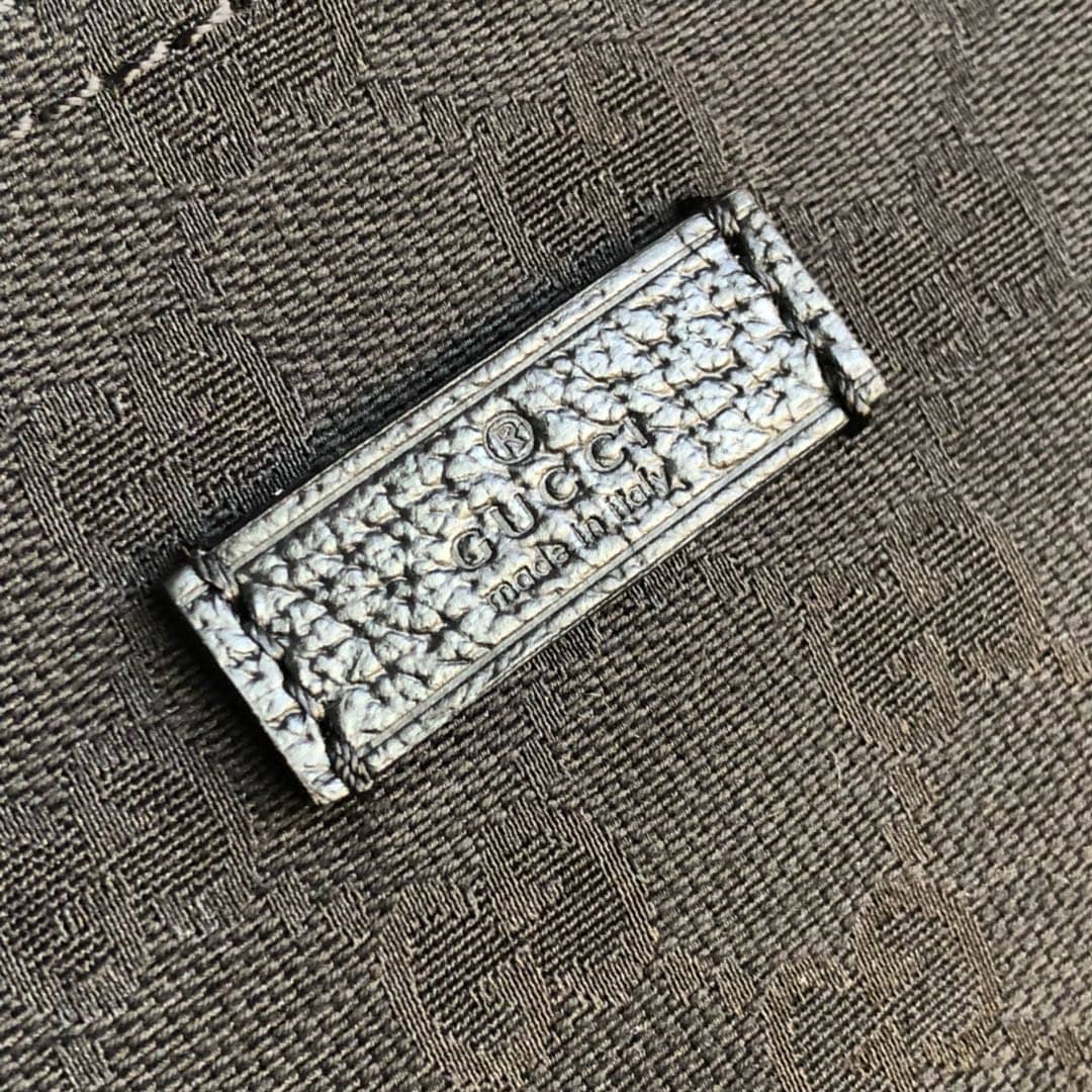 Gvc*1 GG Canvas Shoulder Bag Replica Black 189749