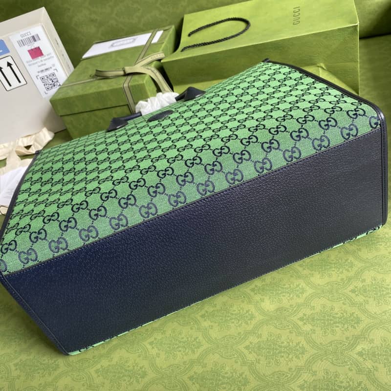 Gvc*1 Les Pommes Large Tote Replica Green 659980