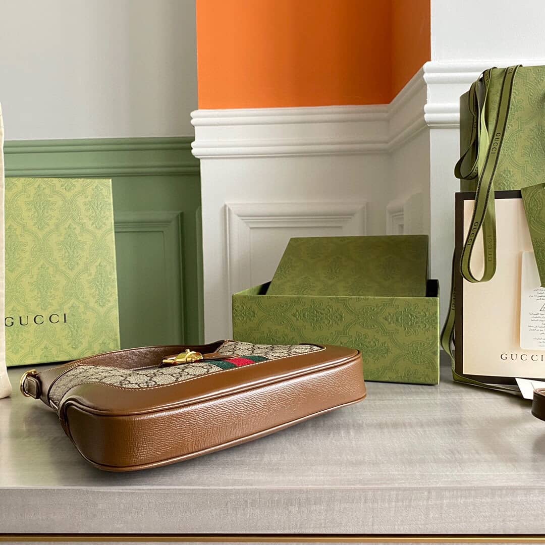 Gvc*1 GG Jackie 1961 Mini Shoulder Bag Replica Brown 637092