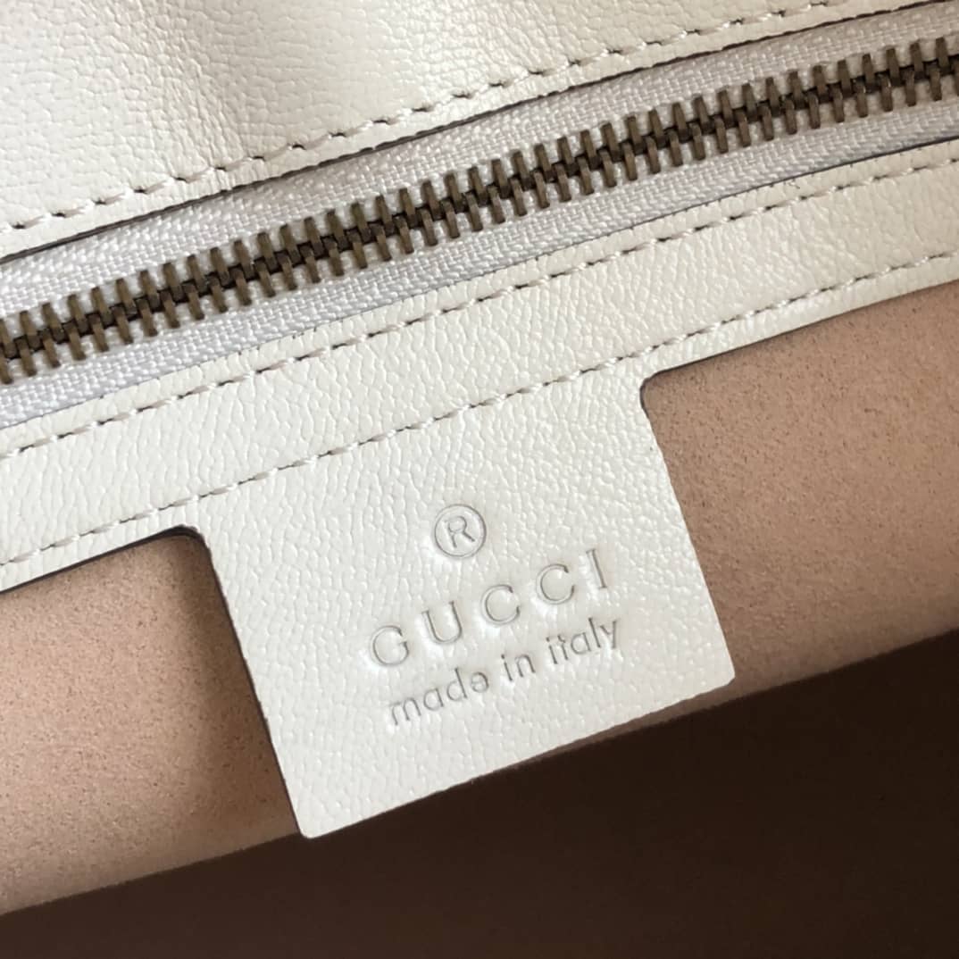 Gvc*1 Small Shoulder Bag With Double G Replica White 648999