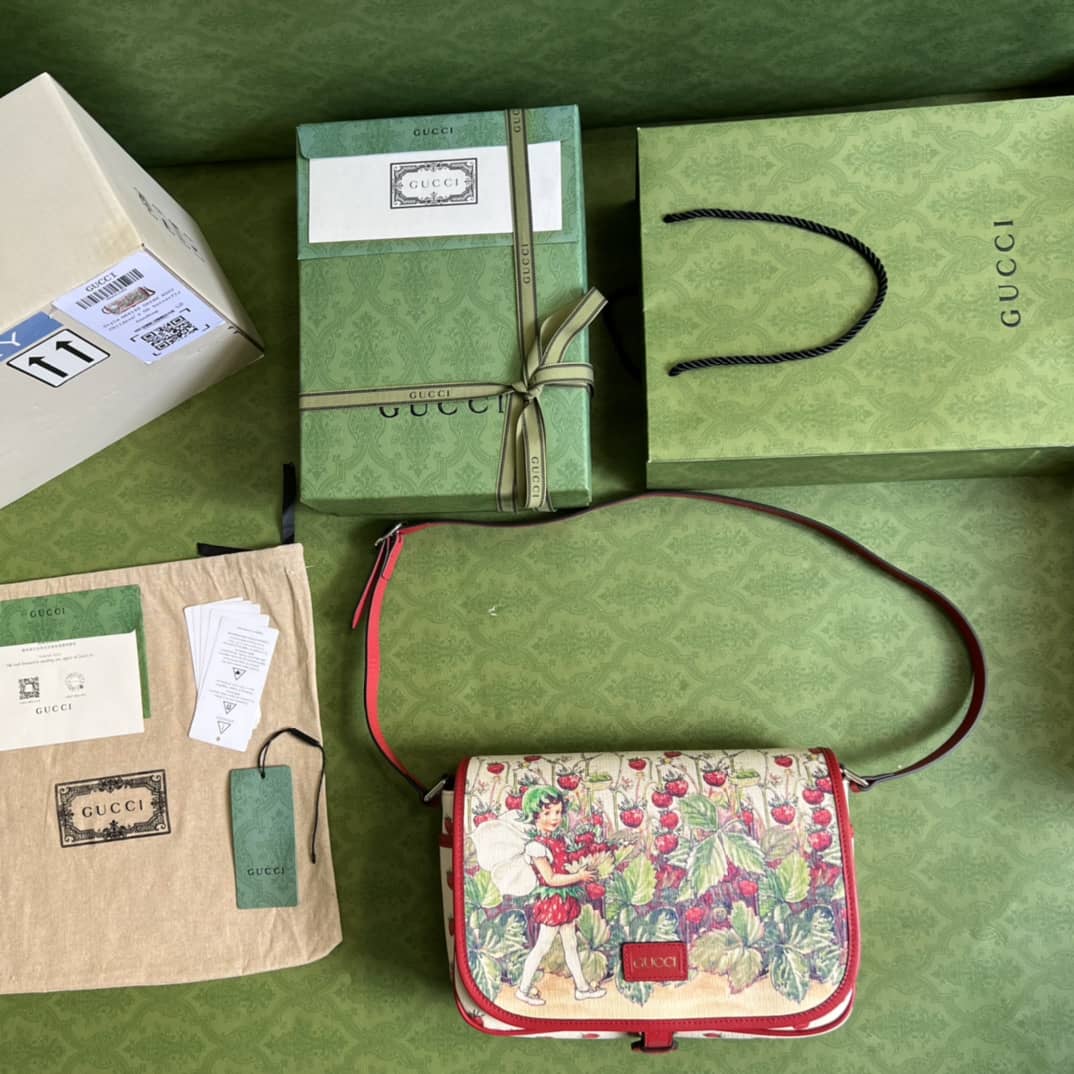 Gvc*1 Children Strawberry Fairy Print 664143 Replica Shoulder Bag