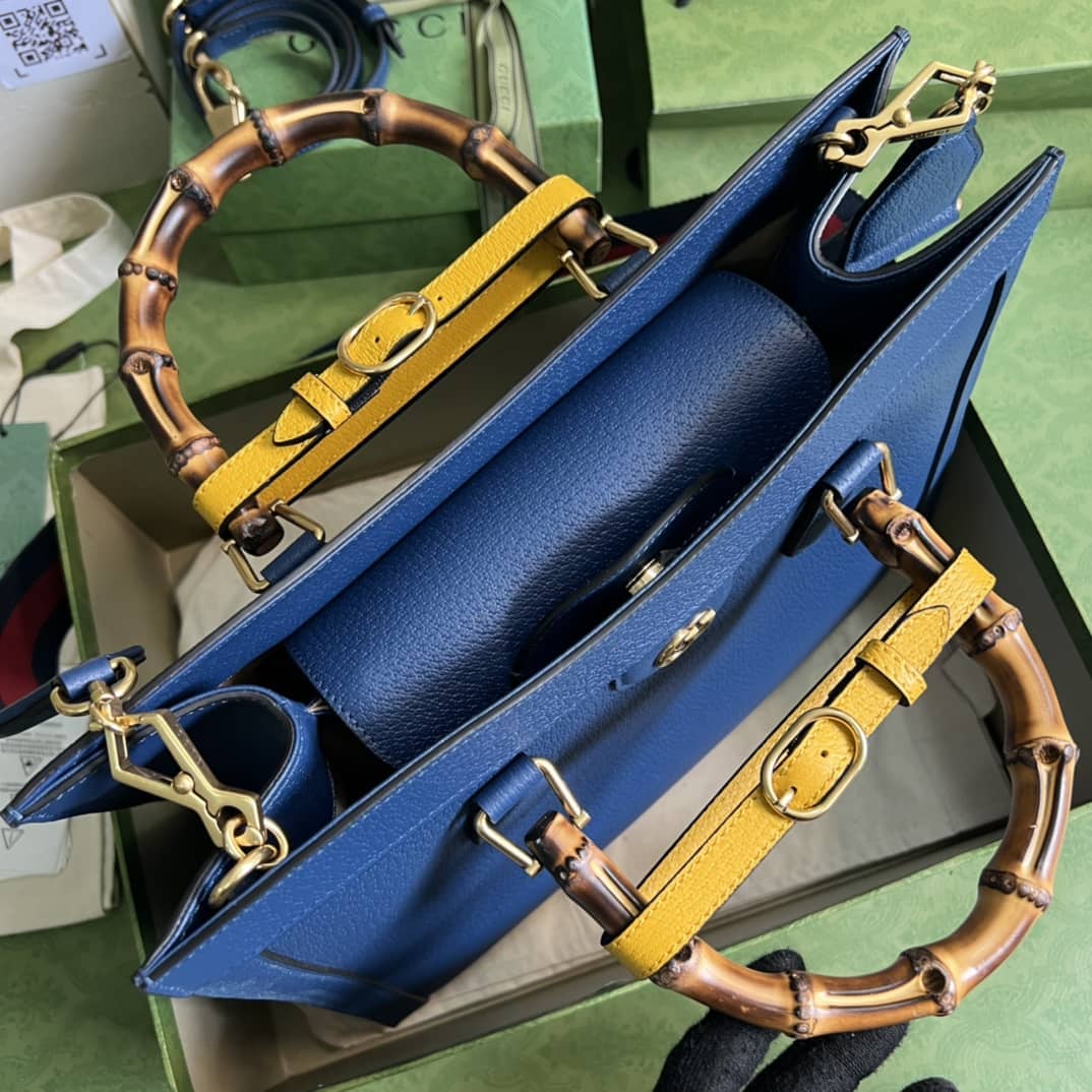 Gvc*1 Diana Medium Blue 678842 Replica Tote Bag