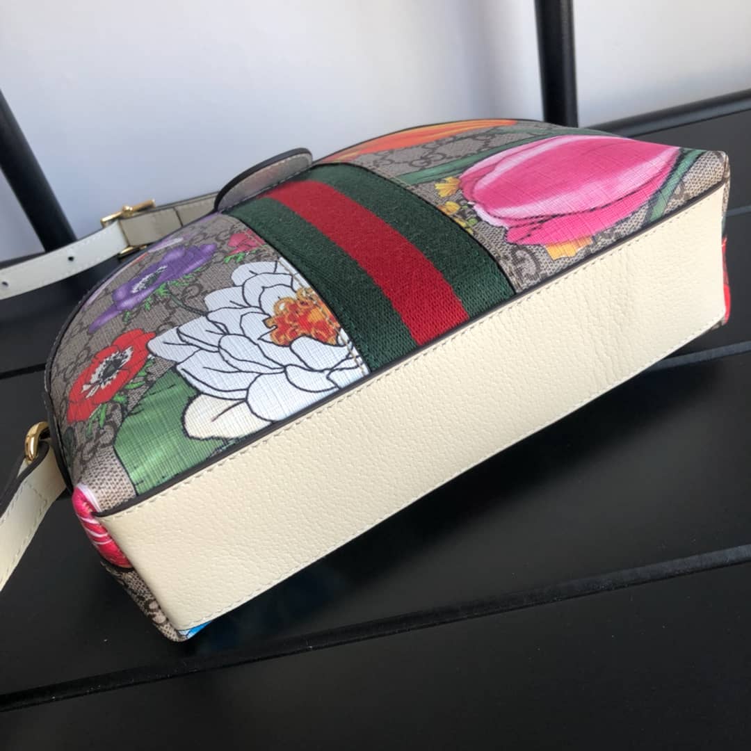 Gvc*1 GG Svp*me Ophidia Small Rounded Top Shoulder Bag Replica White 499621