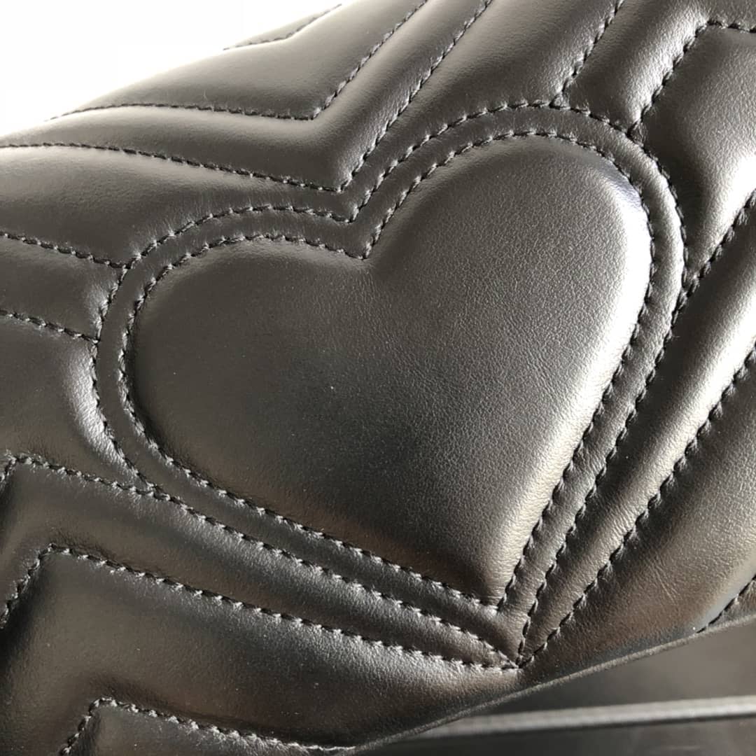 Gvc*1 GG Marmont Mini Matelasse Shoulder Bag Replica Yellow Red 446744