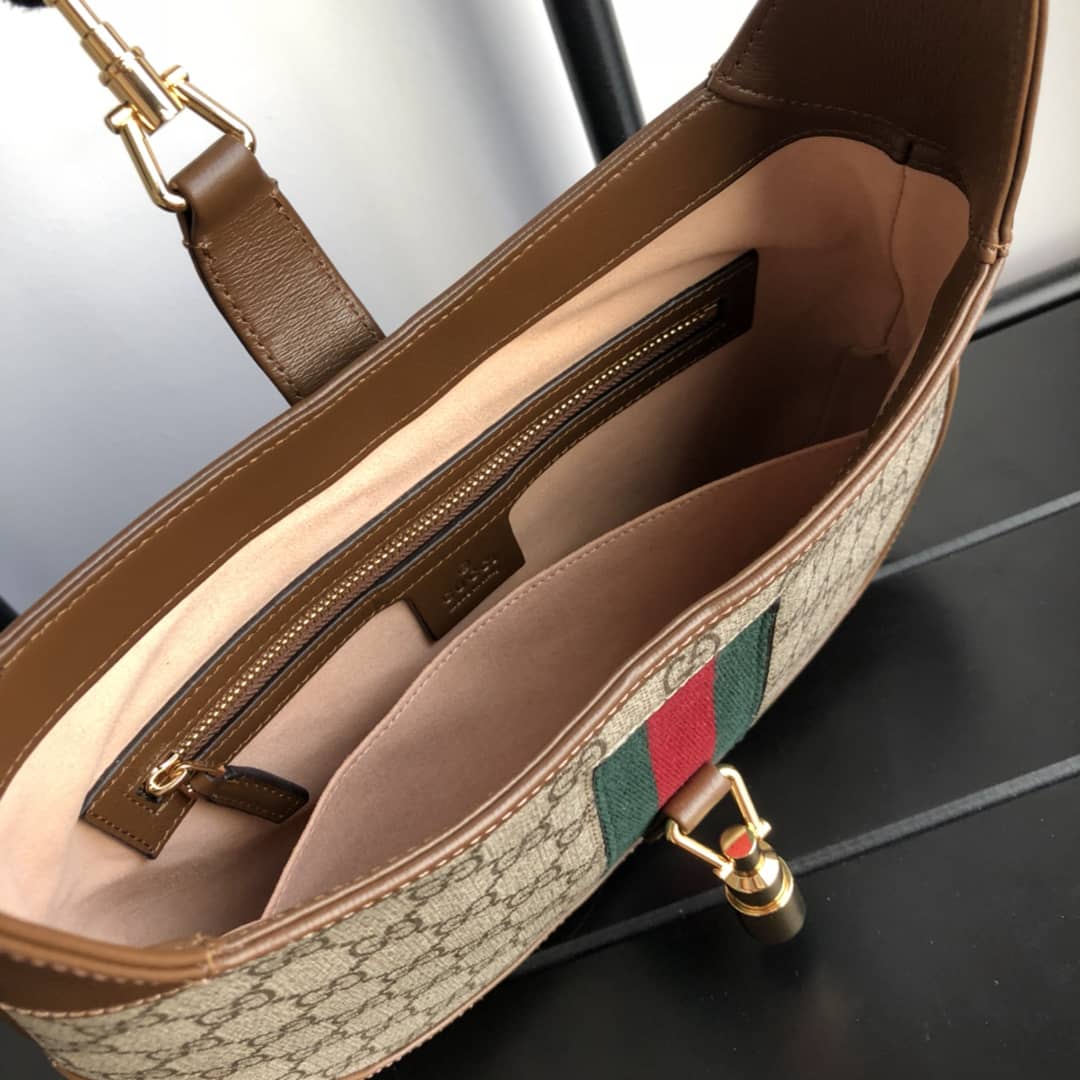 Gvc*1 GG Jackie 1961 Mini Shoulder Bag Replica Brown 637092