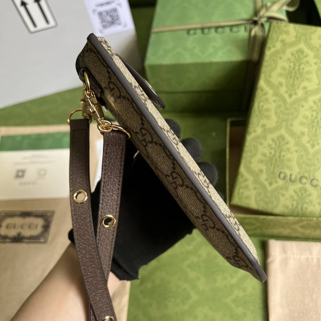 Gvc*1 Cherry Print Phone Case Brown 700732 Replica