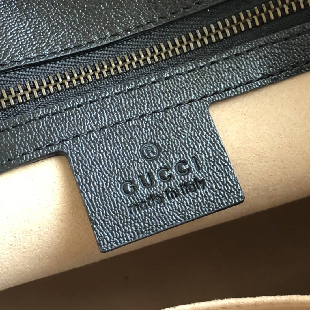 Gvc*1 Small Shoulder Bag With Double G Replica Black 648999