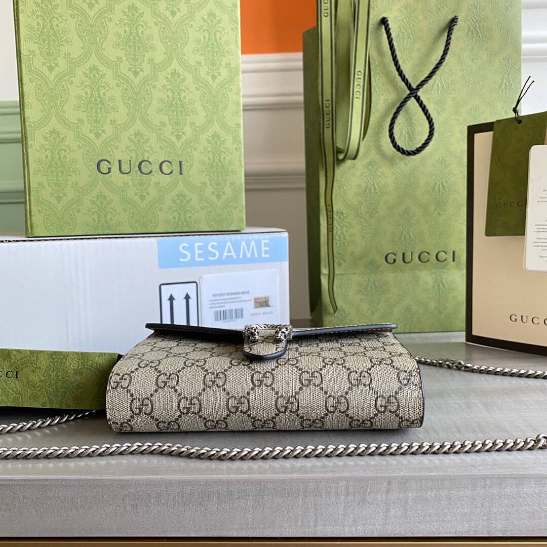 Gvc*1 Dionysus Chain Wallet Shoulder Bag Replica Brown 401231