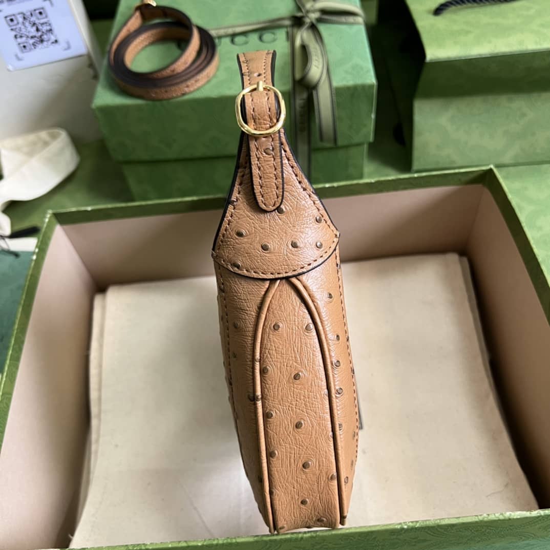 Gvc*1 Jackie 1961 Ostrich Mini Hobo 637091 Replica Shoulder Bag