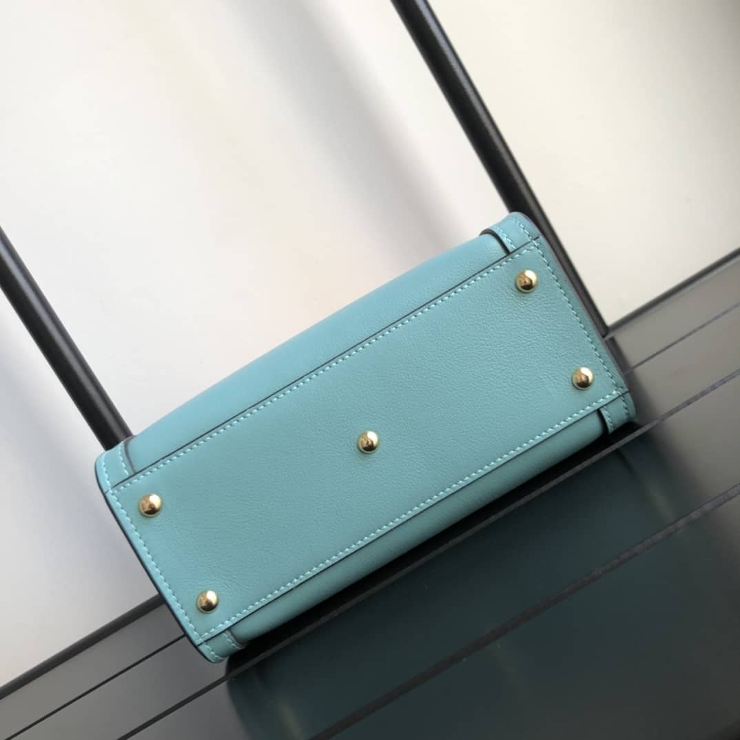 Gvc*1 Diana Mini Bamboo Tote Bag Replica Blue 655661