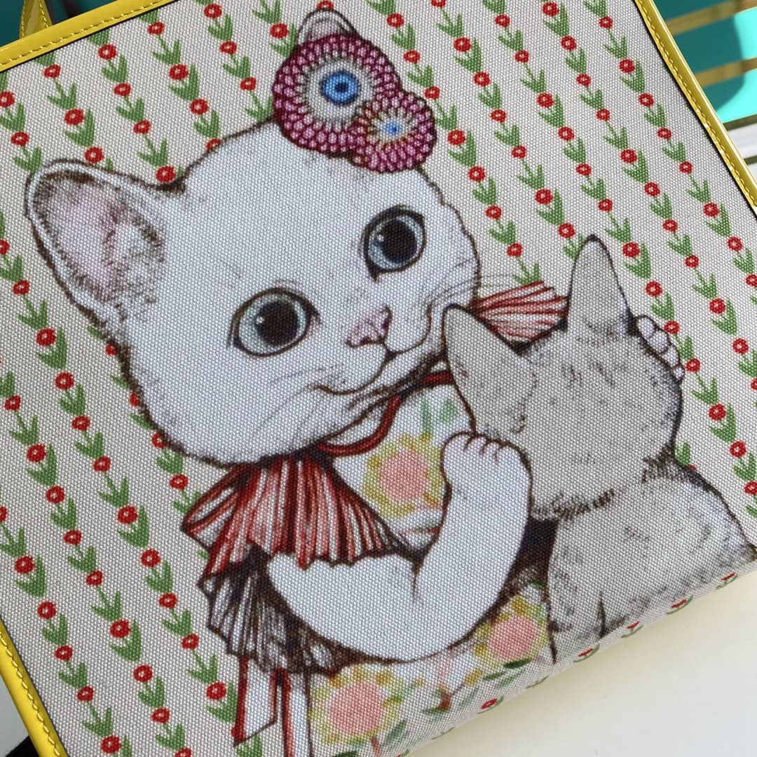 Gvc*1 GG Printed Multicolor Kids Girl Tote Replica 605614