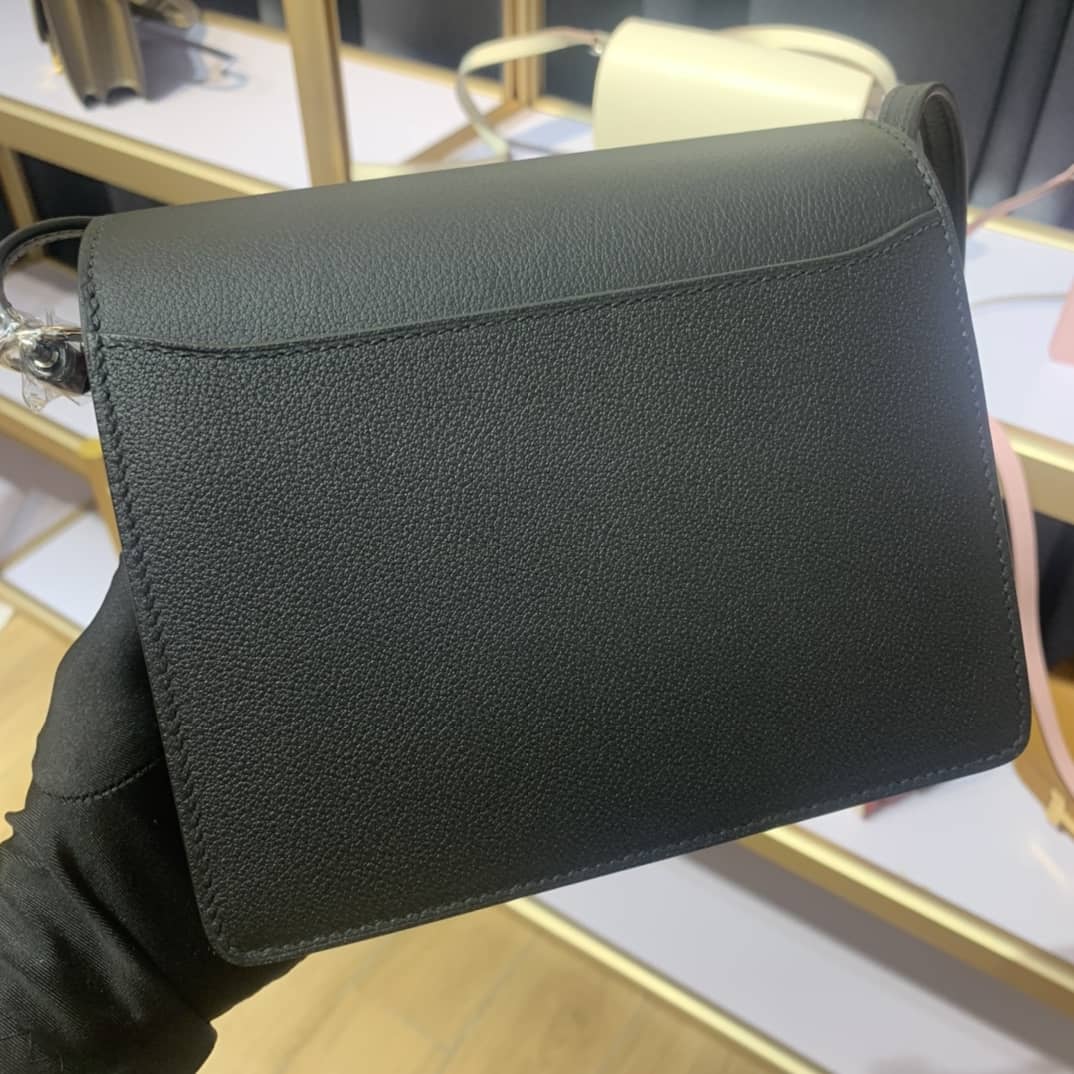 H**me5 Roulis Mini Sac Evercolor Calfskin Leather Crossbody Bag