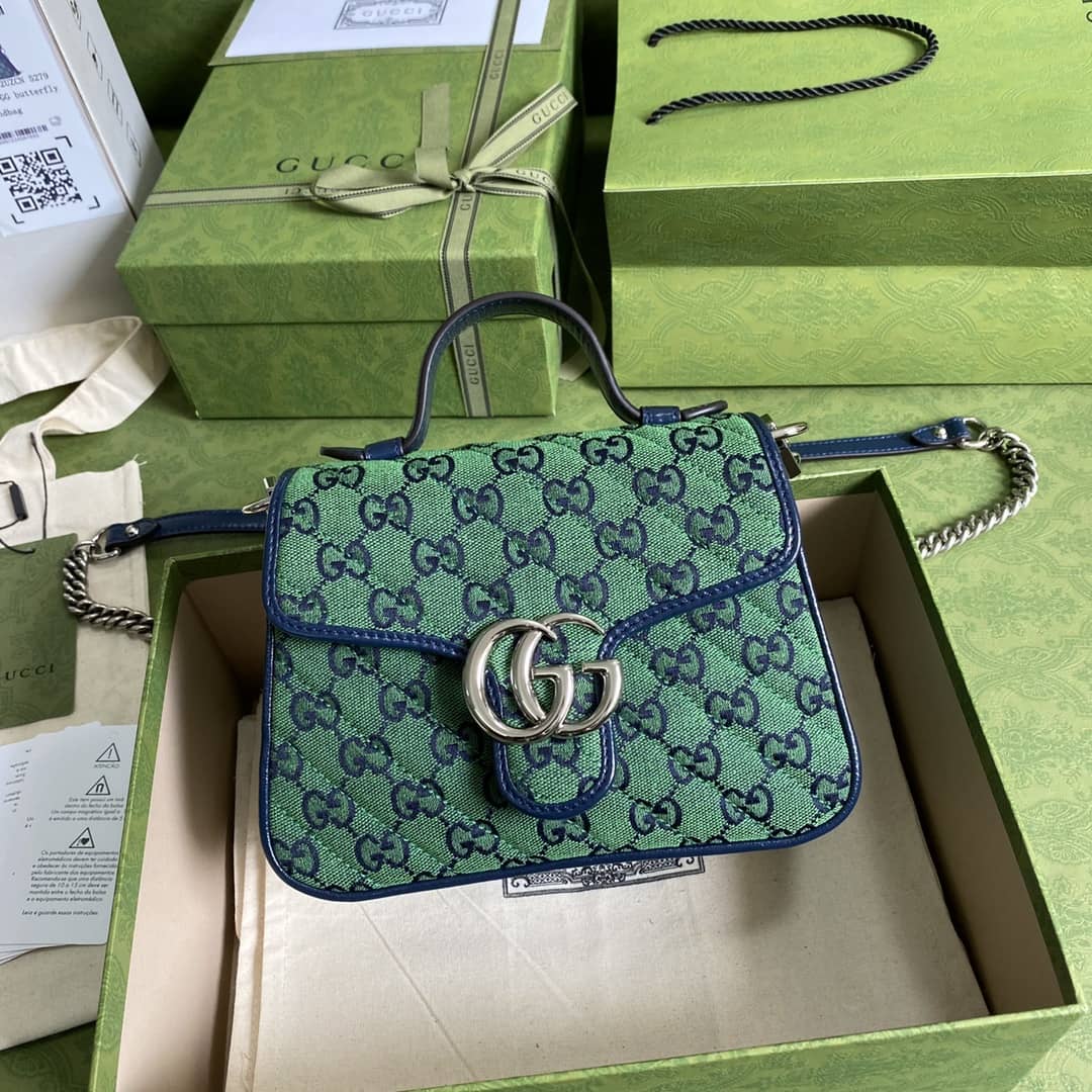 Gvc*1 Marmont GG Mini Top Handle Bag Replica 583571