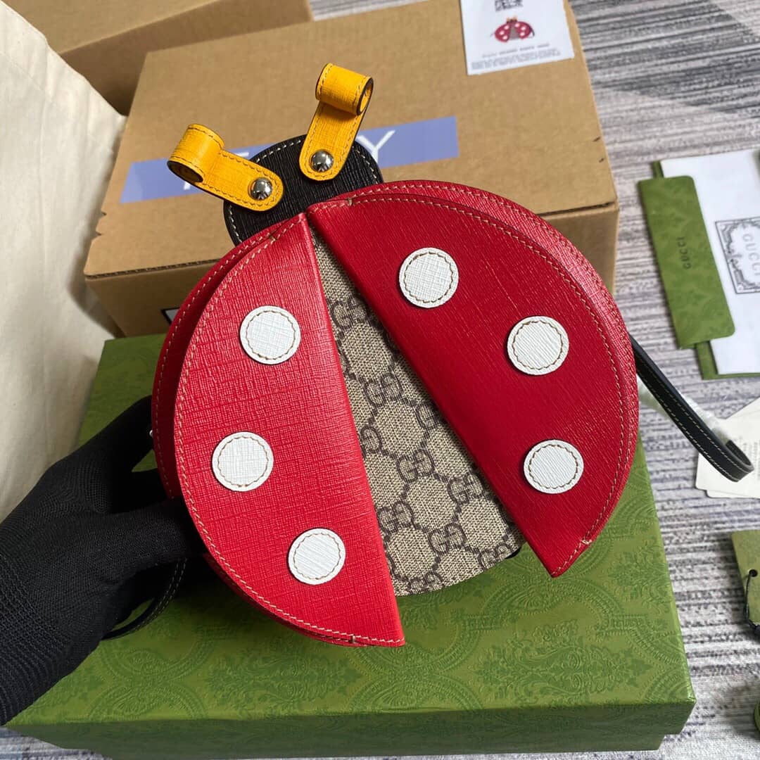 Gvc*1 Children GG Ladybug Shaped Bag Replica 664080