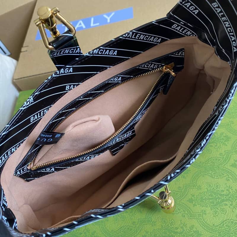 Gvc*1 GG Jackie 1961 Small Hobo Shoulder Bag Replica Black 636709