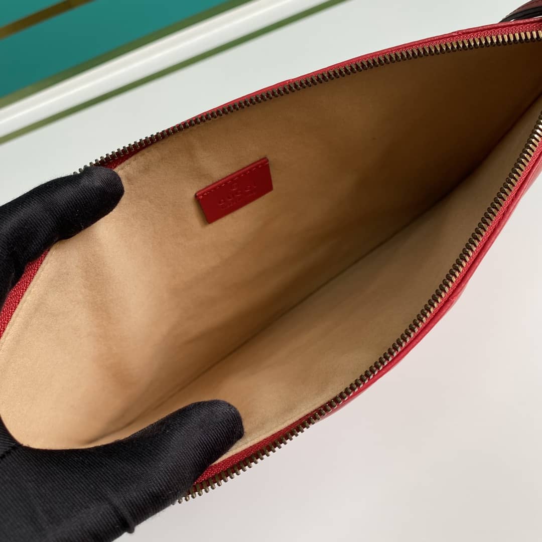 Gvc*1 GG Marmont Leather Clutch Replica 476440