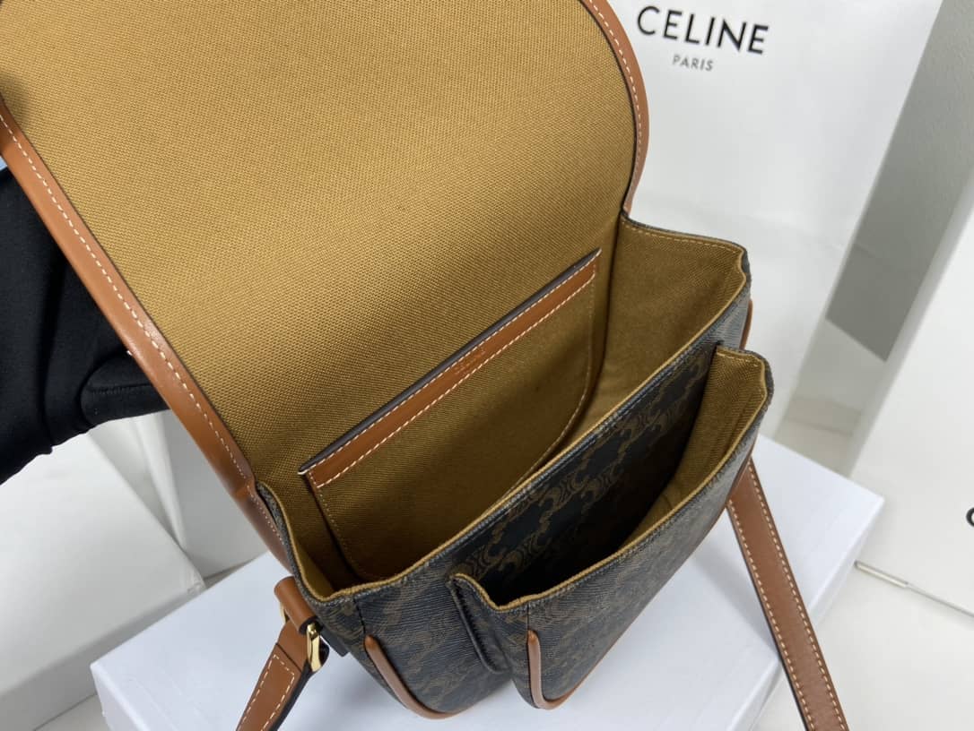 Ce1i*e Bag Dupe Triomphe Canvas Medium Folco Replica Bag