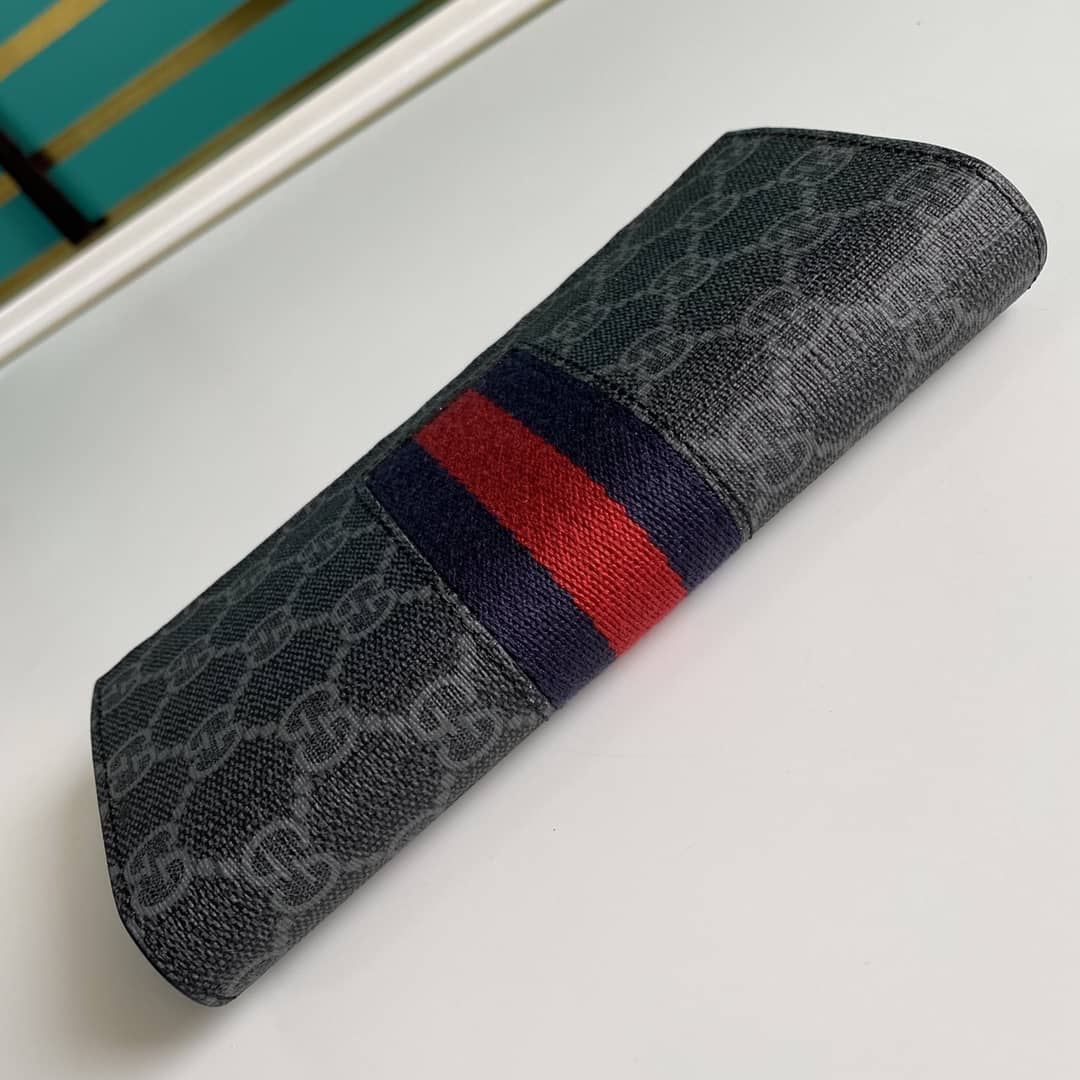 Gvc*1 Bill PVC Leather Long Wallet Replica 408836