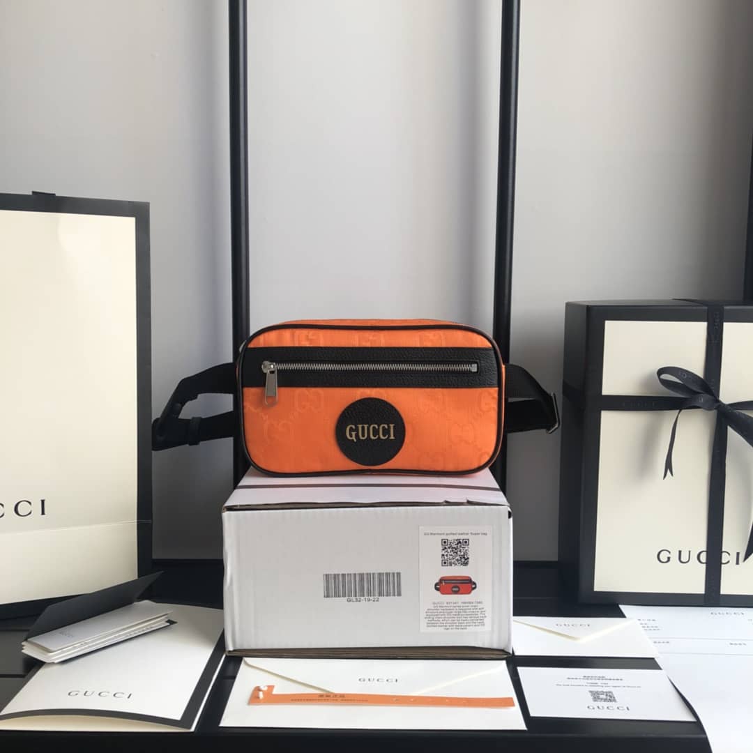 Gvc*1 Off The Grid GG Belt Bag Replica Orange 631341